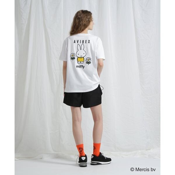 アヴィレックス（AVIREX）/《AVIREX×miffy》WEB限定 EMBROIDERY T−SHIRT／アヴィレックス×ミッフ