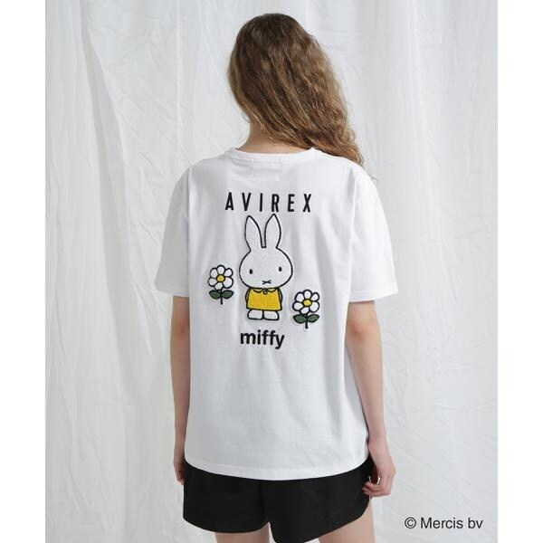 アヴィレックス（AVIREX）/《AVIREX×miffy》WEB限定 EMBROIDERY T−SHIRT／アヴィレックス×ミッフ
