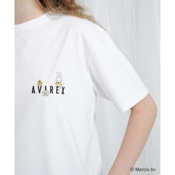 アヴィレックス（AVIREX）/《AVIREX×miffy》WEB限定 EMBROIDERY T−SHIRT／アヴィレックス×ミッフ