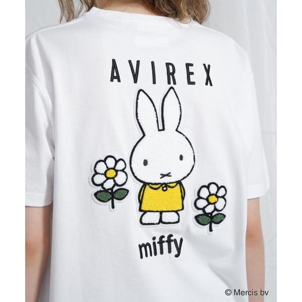 アヴィレックス（AVIREX）/《AVIREX×miffy》WEB限定 EMBROIDERY T−SHIRT／アヴィレックス×ミッフ