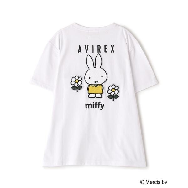 アヴィレックス（AVIREX）/《AVIREX×miffy》WEB限定 EMBROIDERY T−SHIRT／アヴィレックス×ミッフ