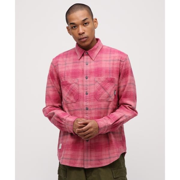 アヴィレックス（AVIREX）/《WEB&DEPOT限定》ONE POINT FLANNEL CHECK SHIRT_3