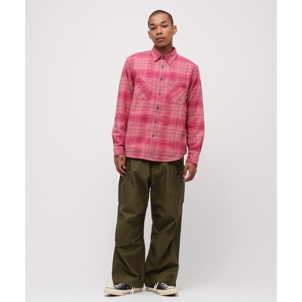 アヴィレックス（AVIREX）/《WEB&DEPOT限定》ONE POINT FLANNEL CHECK SHIRT_5