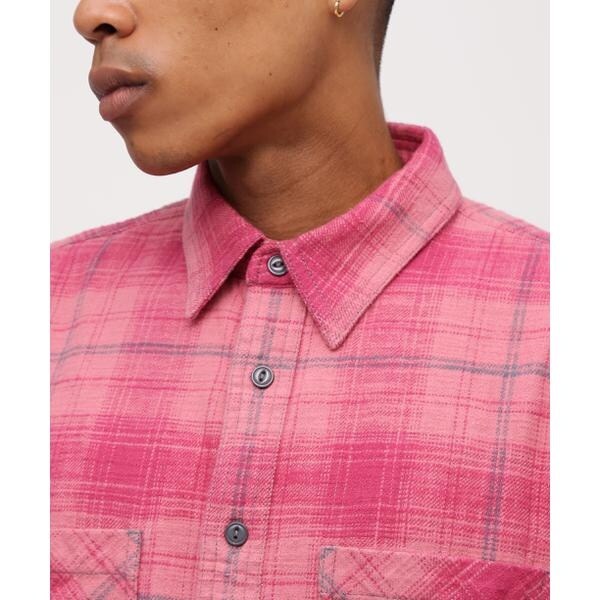 アヴィレックス（AVIREX）/《WEB&DEPOT限定》ONE POINT FLANNEL CHECK SHIRT_8