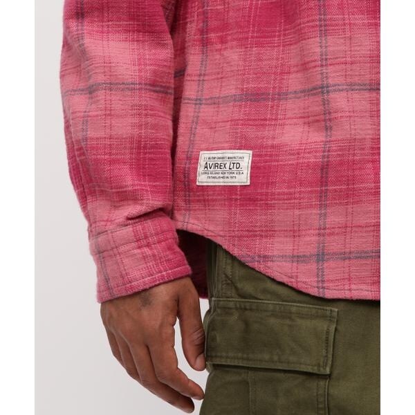 アヴィレックス（AVIREX）/《WEB&DEPOT限定》ONE POINT FLANNEL CHECK SHIRT_11