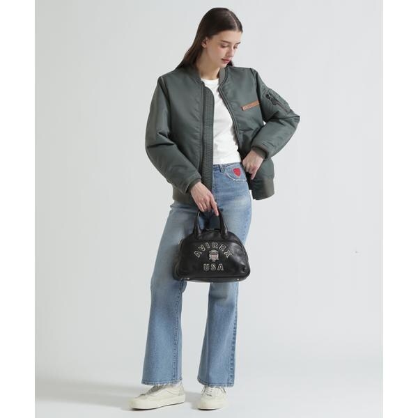 アヴィレックス（AVIREX）/《直営店限定》VARSITY LEATHER MINI−BOSTON BAG ／ AVX5625