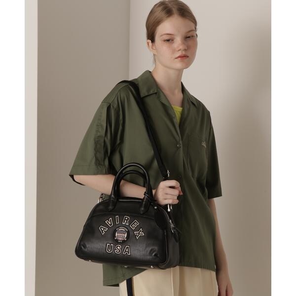 アヴィレックス（AVIREX）/《直営店限定》VARSITY LEATHER MINI−BOSTON BAG ／ AVX5625
