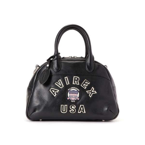 アヴィレックス（AVIREX）/《直営店限定》VARSITY LEATHER MINI−BOSTON BAG ／ AVX5625