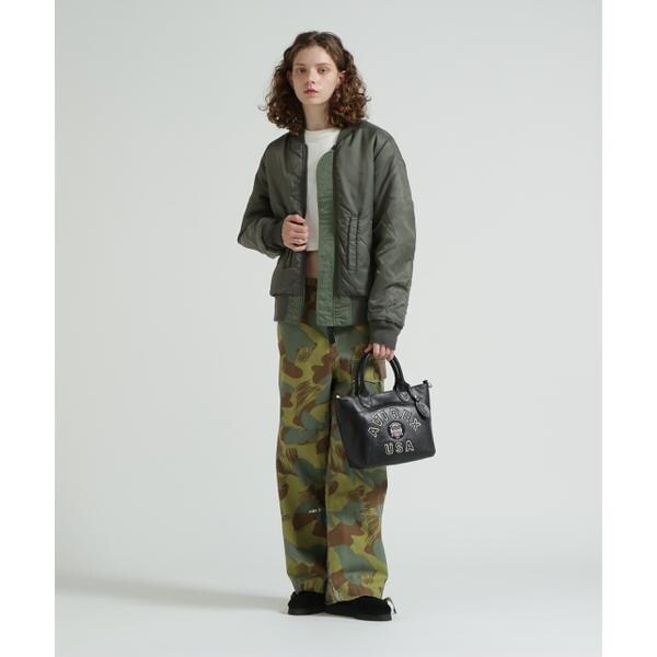 アヴィレックス（AVIREX）/《直営店限定》VARSITY LEATHER MINI TOTE BAG ／ AVX5626