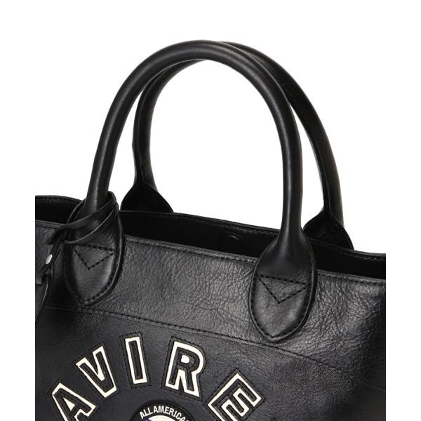 アヴィレックス（AVIREX）/《直営店限定》VARSITY LEATHER MINI TOTE BAG ／ AVX5626