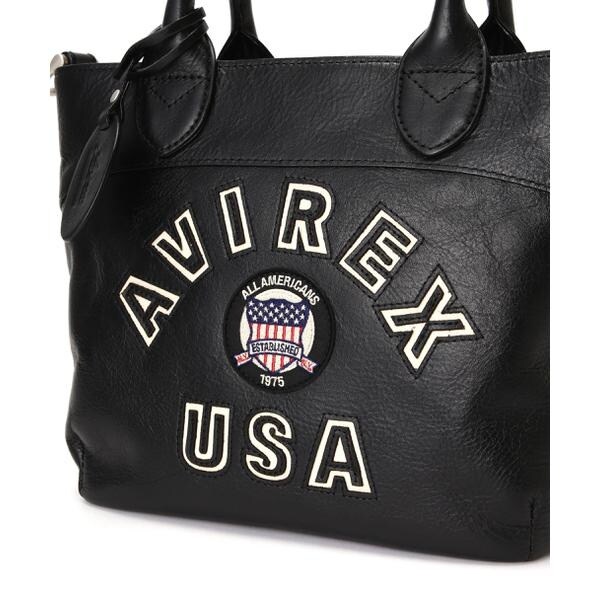 アヴィレックス（AVIREX）/《直営店限定》VARSITY LEATHER MINI TOTE BAG ／ AVX5626