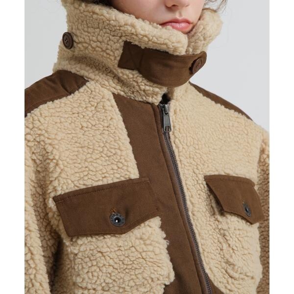 アヴィレックス（AVIREX）/《直営店限定》BOA COMBI JACKET／ボアコンビジャケット