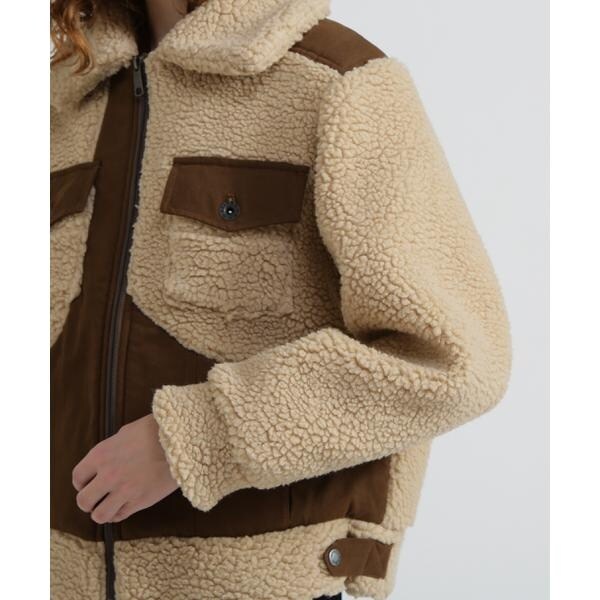 アヴィレックス（AVIREX）/《直営店限定》BOA COMBI JACKET／ボアコンビジャケット