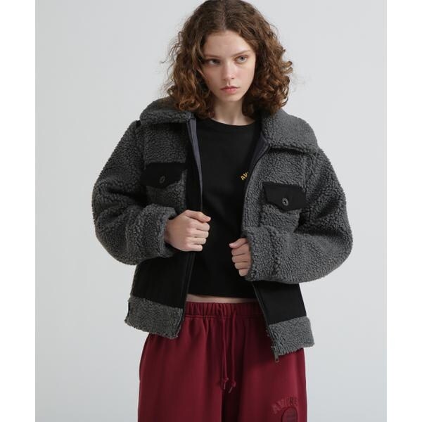 アヴィレックス（AVIREX）/《直営店限定》BOA COMBI JACKET／ボアコンビジャケット