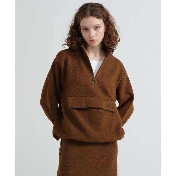 アヴィレックス（AVIREX）/《直営店限定》SHAGGY STAND PULLOVER KNIT／シャギーニット