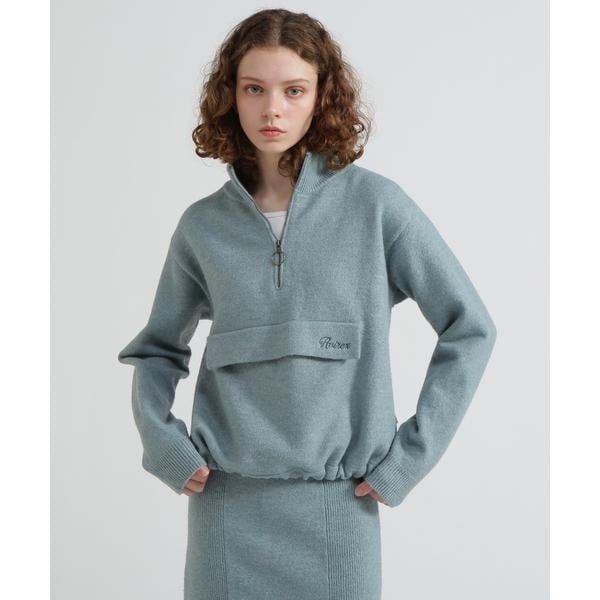 アヴィレックス（AVIREX）/《直営店限定》SHAGGY STAND PULLOVER KNIT／シャギーニット