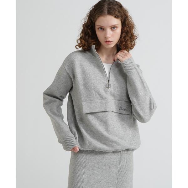 アヴィレックス（AVIREX）/《直営店限定》SHAGGY STAND PULLOVER KNIT／シャギーニット