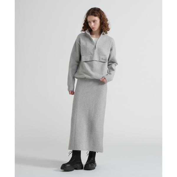 アヴィレックス（AVIREX）/《直営店限定》SHAGGY STAND PULLOVER KNIT／シャギーニット