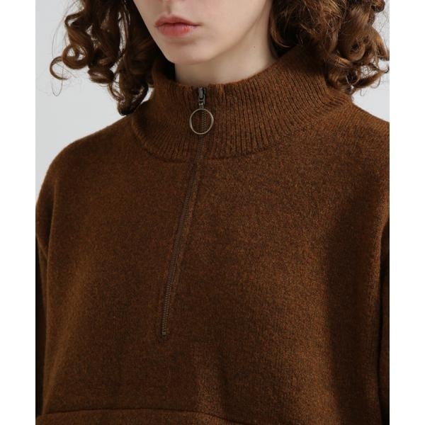 アヴィレックス（AVIREX）/《直営店限定》SHAGGY STAND PULLOVER KNIT／シャギーニット