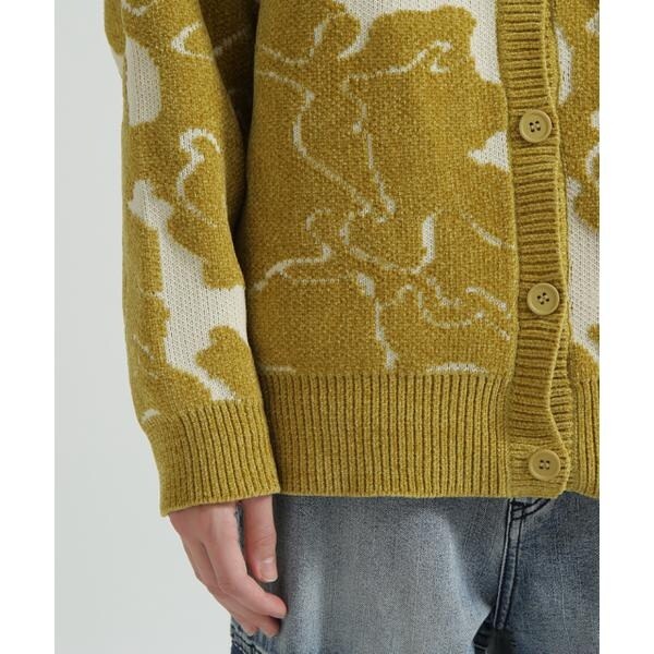 アヴィレックス（AVIREX）/《直営店限定》BOUCLE CAMO KINT CARDIGAN