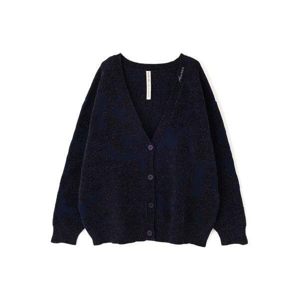 アヴィレックス（AVIREX）/《直営店限定》BOUCLE CAMO KINT CARDIGAN