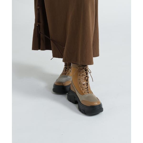 アヴィレックス（AVIREX）/《直営店限定》LACE UP PLATFORM BOOTS／レースアッププラットフォームブーツ