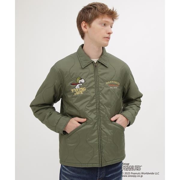 アヴィレックス（AVIREX）/《AVIREX × PEANUTS》QUILTING JACKET ”FLYING ACE”