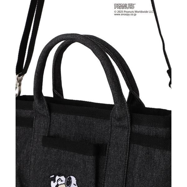 アヴィレックス（AVIREX）/《AVIREX × PEANUTS》DENIM MINI TOTE BAG ／ デニムミニトートバッ
