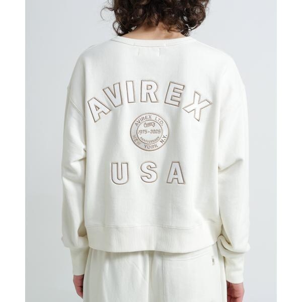 アヴィレックス（AVIREX）/《WOMAN》AVIREX 50th VARSITY CREW SWAET／バーシティークルーネック