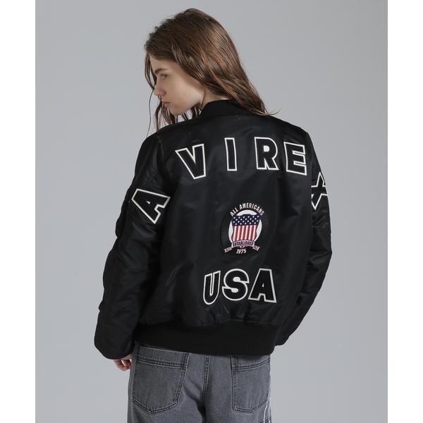 アヴィレックス（AVIREX）/《WOMAN／50th Anniversary》MA−1 SIGNATURE BIG LOGO／MA