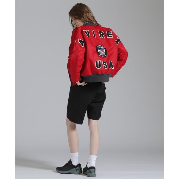 アヴィレックス（AVIREX）/《WOMAN／50th Anniversary》MA−1 SIGNATURE BIG LOGO／MA