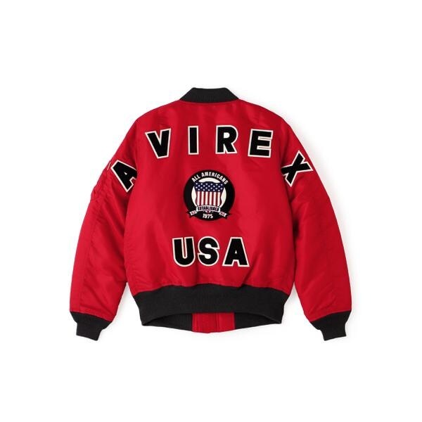 アヴィレックス（AVIREX）/《WOMAN／50th Anniversary》MA−1 SIGNATURE BIG LOGO／MA