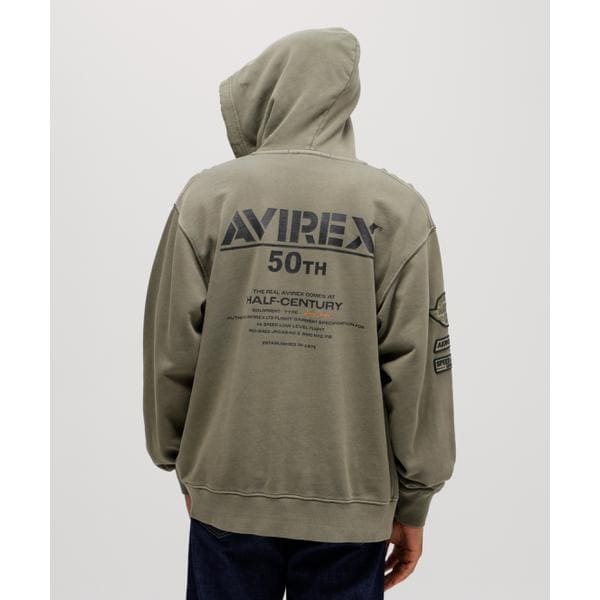 アヴィレックス（AVIREX）/《50th Anniversary》FADE WASH ZIP UP PARKA