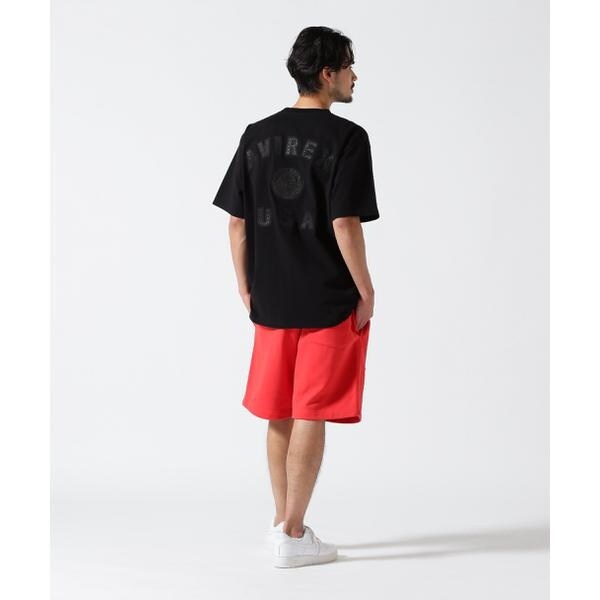 アヴィレックス（AVIREX）/《50th Anniversary》LEATHER PATCHED VARSITY T−SHIRT