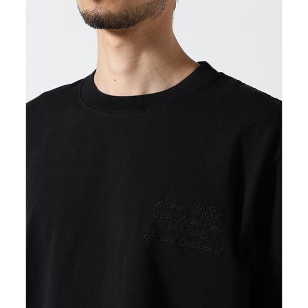 アヴィレックス（AVIREX）/《50th Anniversary》LEATHER PATCHED VARSITY T−SHIRT