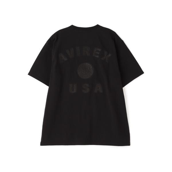 アヴィレックス（AVIREX）/《50th Anniversary》LEATHER PATCHED VARSITY T−SHIRT