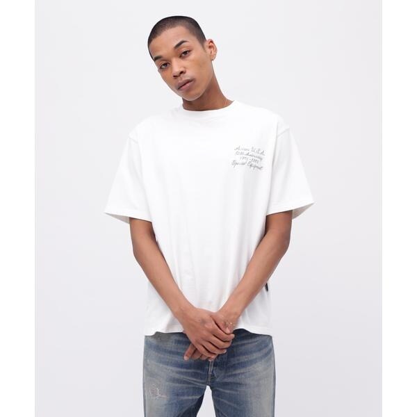 アヴィレックス（AVIREX）/《50th Anniversary》LEATHER PATCHED VARSITY T−SHIRT