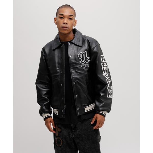 アヴィレックス（AVIREX）/《50th Anniversary》GRAPHIC VARSITY LEATHER JACKET