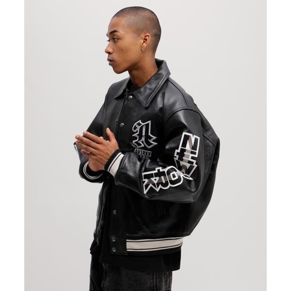 アヴィレックス（AVIREX）/《50th Anniversary》GRAPHIC VARSITY LEATHER JACKET
