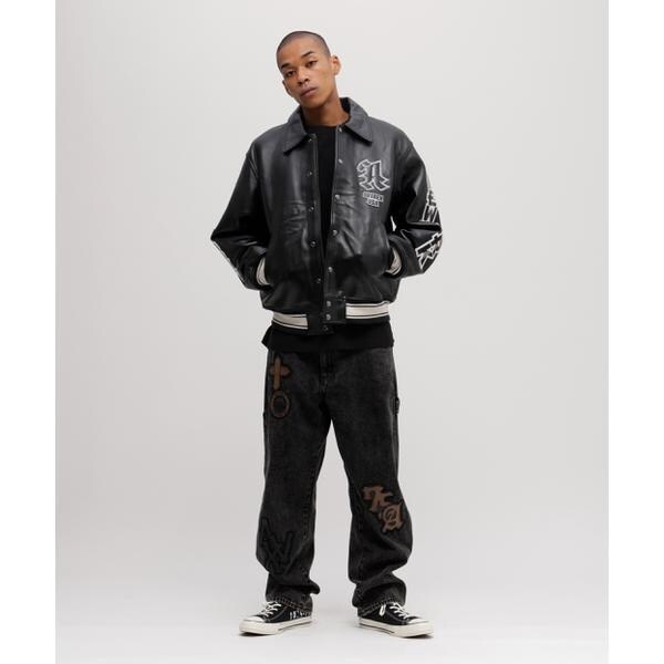 アヴィレックス（AVIREX）/《50th Anniversary》GRAPHIC VARSITY LEATHER JACKET