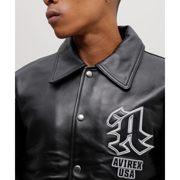 アヴィレックス（AVIREX）/《50th Anniversary》GRAPHIC VARSITY LEATHER JACKET