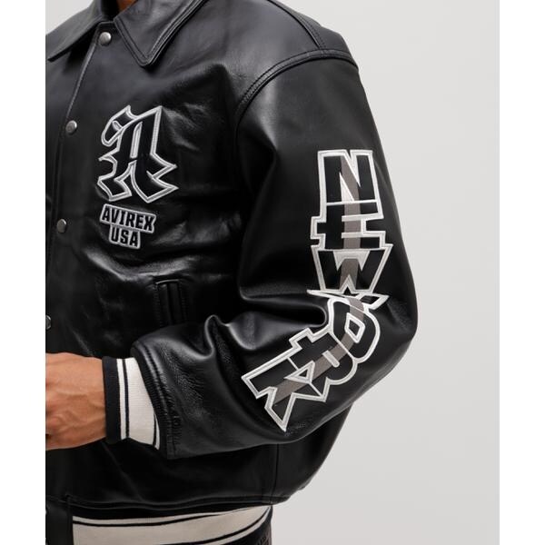 アヴィレックス（AVIREX）/《50th Anniversary》GRAPHIC VARSITY LEATHER JACKET