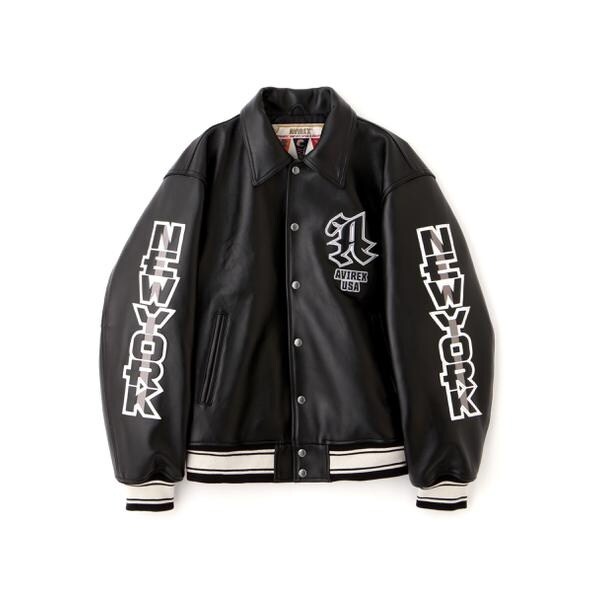 アヴィレックス（AVIREX）/《50th Anniversary》GRAPHIC VARSITY LEATHER JACKET