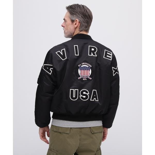 アヴィレックス（AVIREX）/《50th Anniversary》MA−1 SIGNATURE BIG LOGO ／ MA−1 シ