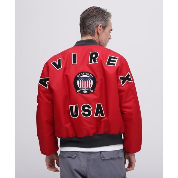 アヴィレックス（AVIREX）/《50th Anniversary》MA−1 SIGNATURE BIG LOGO ／ MA−1 シ