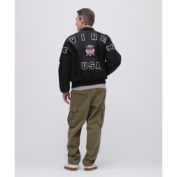 アヴィレックス（AVIREX）/《50th Anniversary》MA−1 SIGNATURE BIG LOGO ／ MA−1 シ