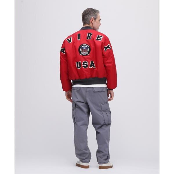 アヴィレックス（AVIREX）/《50th Anniversary》MA−1 SIGNATURE BIG LOGO ／ MA−1 シ