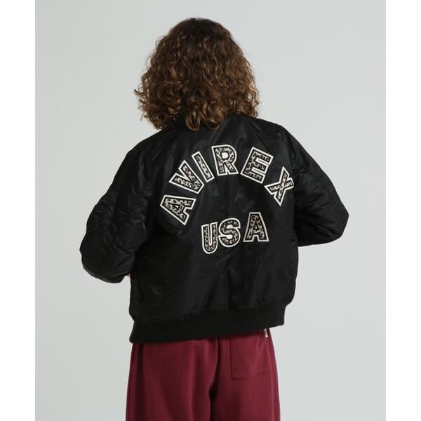 アヴィレックス（AVIREX）/《WOMAN》LEOPARD LOGO MA−1