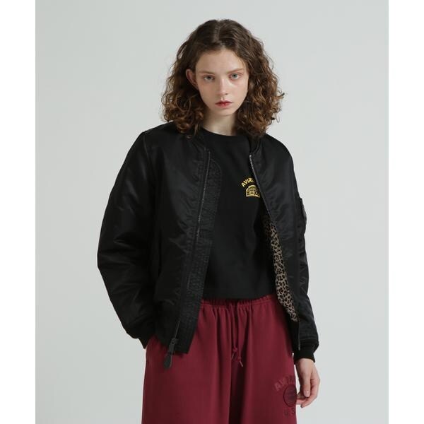 アヴィレックス（AVIREX）/《WOMAN》LEOPARD LOGO MA−1