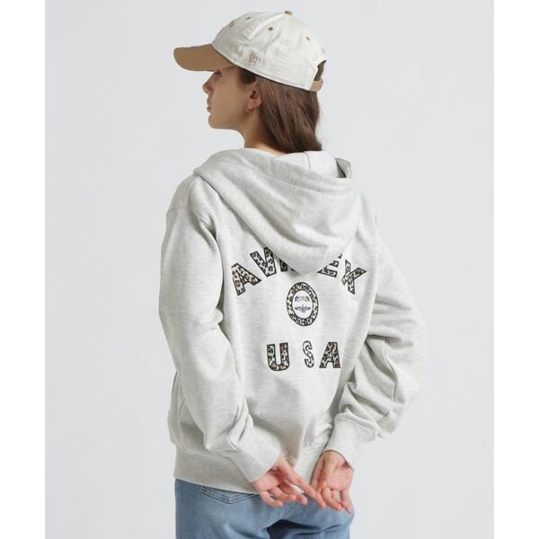 アヴィレックス（AVIREX）/《取扱店限定アイテム》LEOPARD VARSITY LOGO PARKA